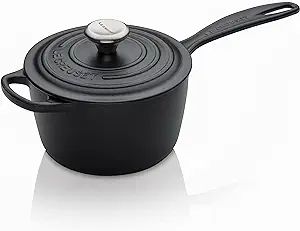 Amazon.com: Le Creuset Enameled Cast Iron Signature Saucepan, 1.75 qt., Licorice: Home & Kitchen | Amazon (US)