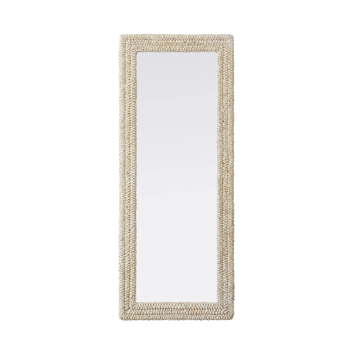 Elegant Lighting Cornhusk Mirror in Linen White | Wayfair | Wayfair North America