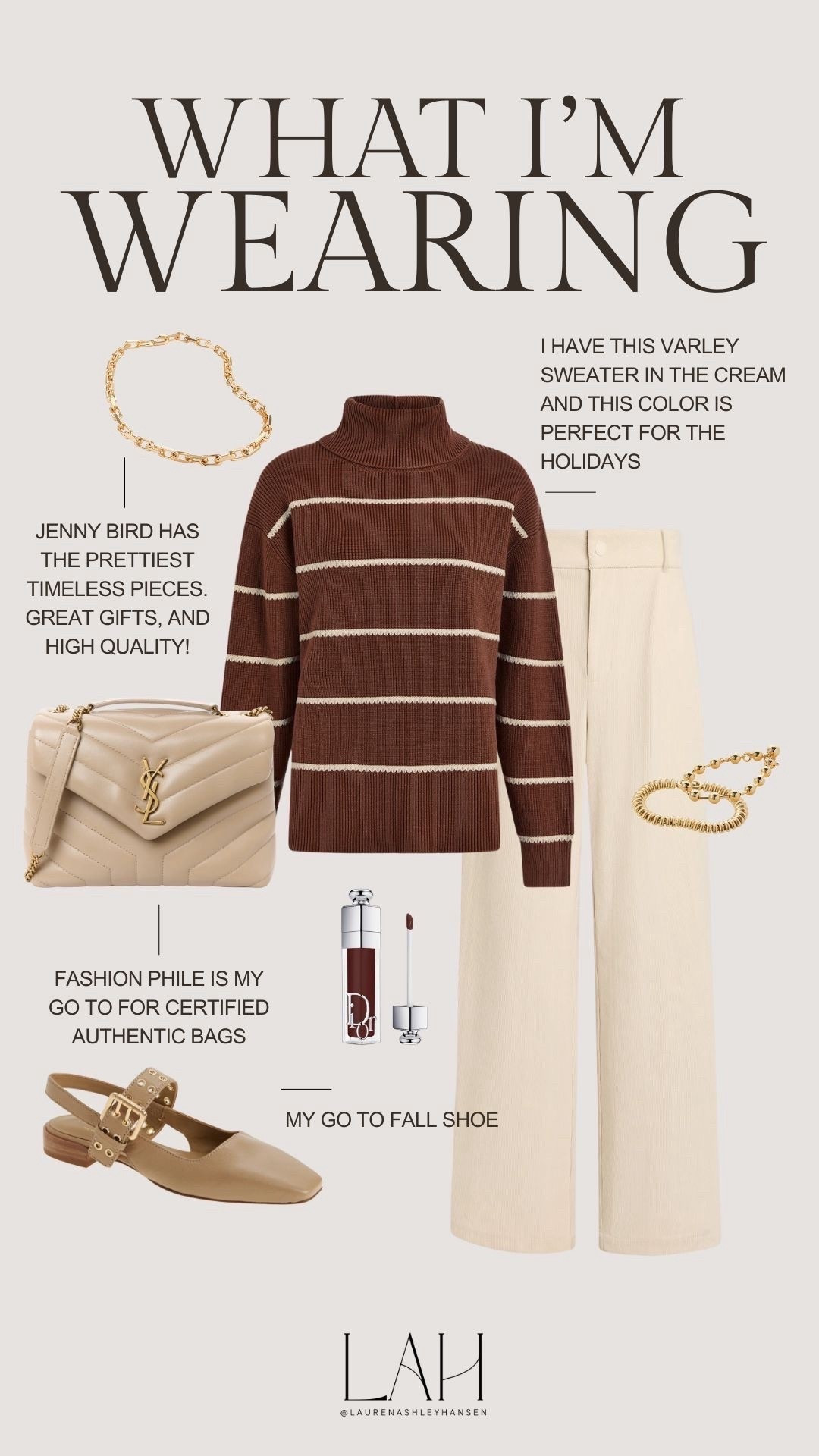 One of my go-to Varley sweater just released in this beautiful brown! The perfect outfit for day to day, or even for the holidays! It’s comfortable yet chic! 

#LTKStyleTip #LTKdayinmylife #LTKootd