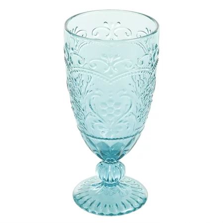 The Pioneer Woman Amelia 4-Piece 14.7-Ounce Goblet Set, Teal | Walmart (US)