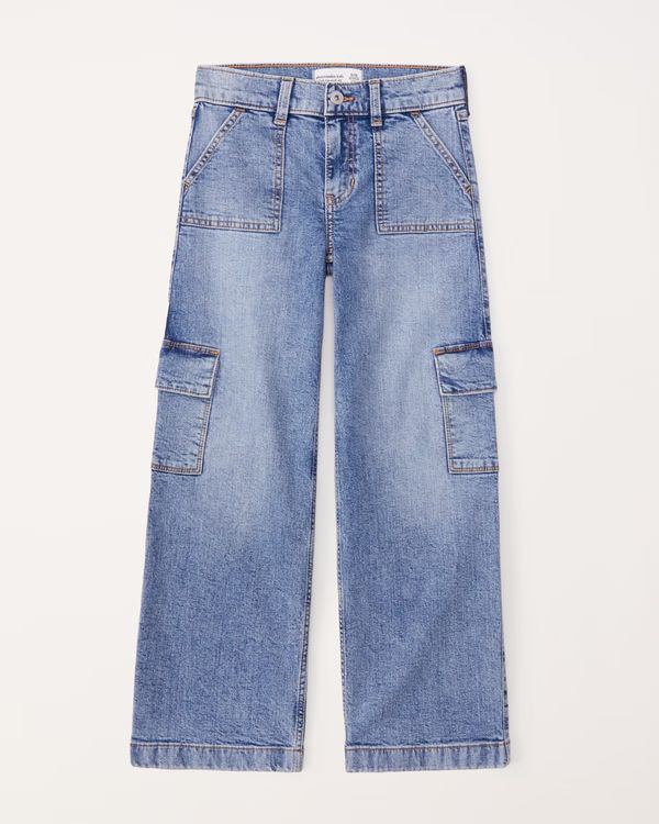 high rise wide leg jeans | Abercrombie & Fitch (US)