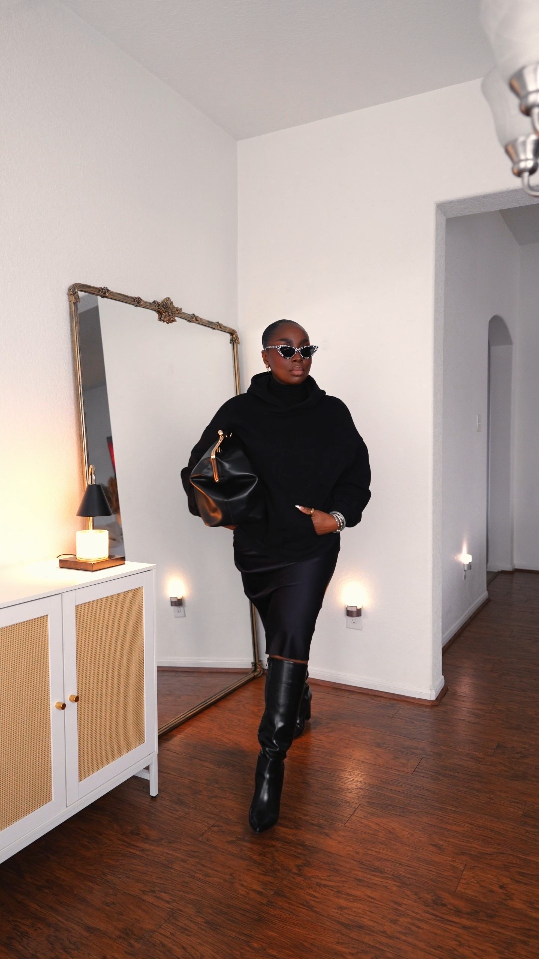 My sister called this a Church skirt, so I had to explain to her that I was doing juxtaposition. She tried it! 🤪#Juxtaposition #Fashion #OOTD #OutfitIdea

#LTKootd