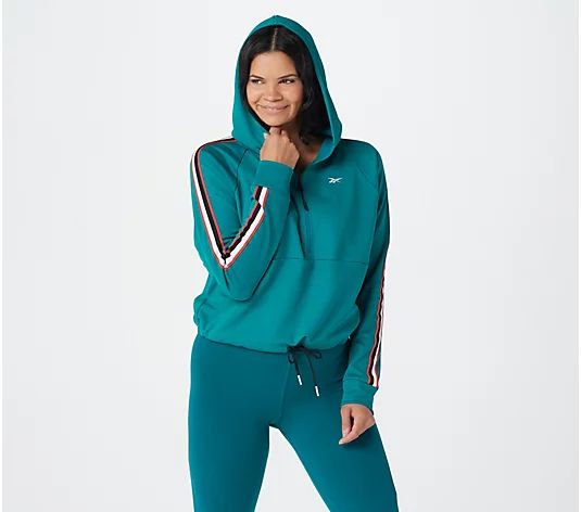 Reebok Workout Ready Quarter Zip Hoodie | QVC