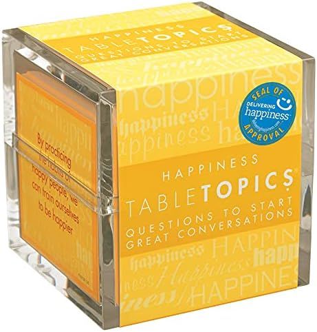 TableTopics Happiness - 135 Conversation Cards, Game for Family Night, Get Togethers - Perfect to... | Amazon (US)