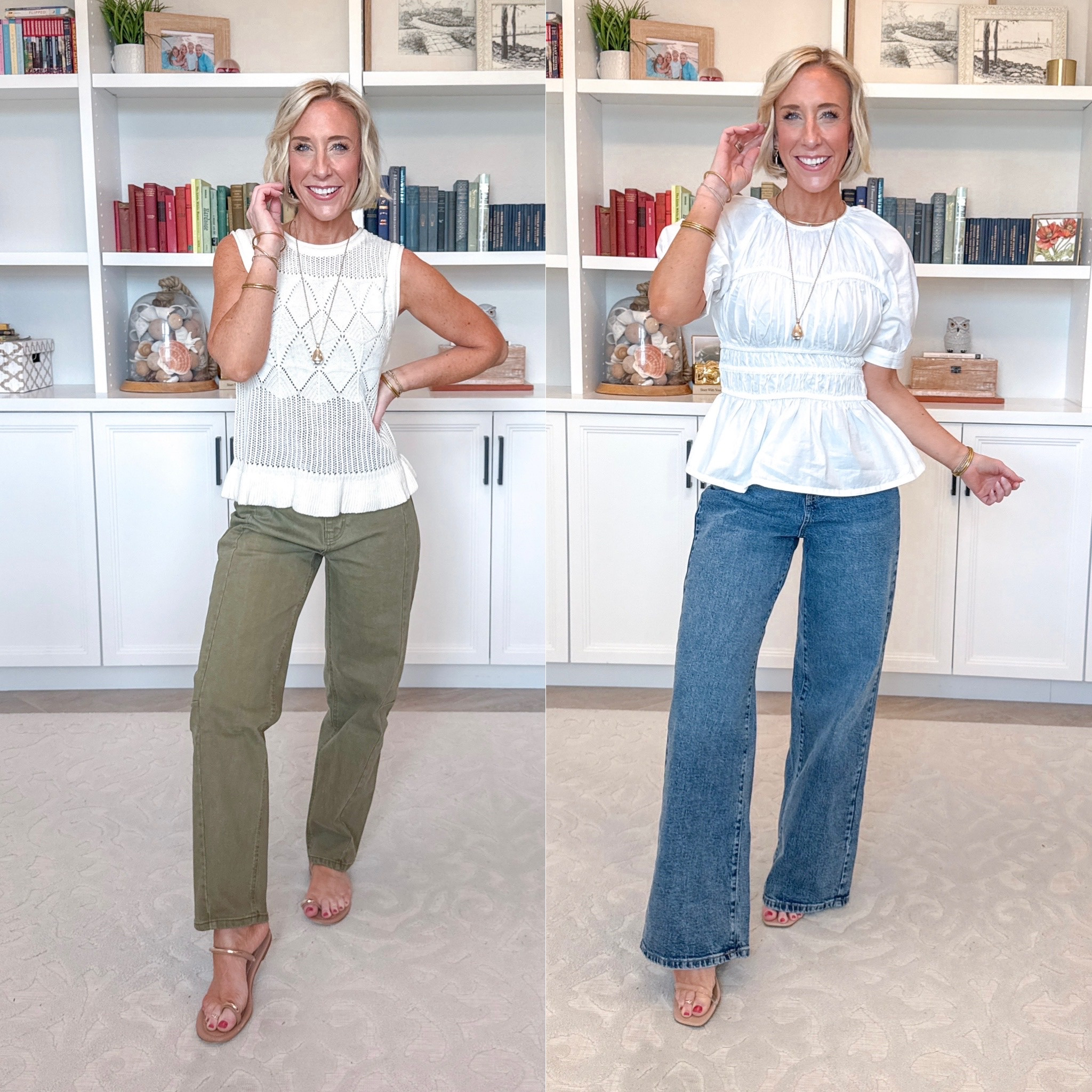 Walmart - tops and denim - under $30. High Rise Barrel Jeans - size 0. $24.98. 4 colors. Peplum Tank Sweater - size XS. $14.98. 3 colors. Wide Leg Jeans - size 2. $27.98. 4 washes. Smocked Cotton Top w/ Peplum Hem - size XS. $26. 2 colors.

#LTKOver40#LTKSeasonal#LTKPetite
