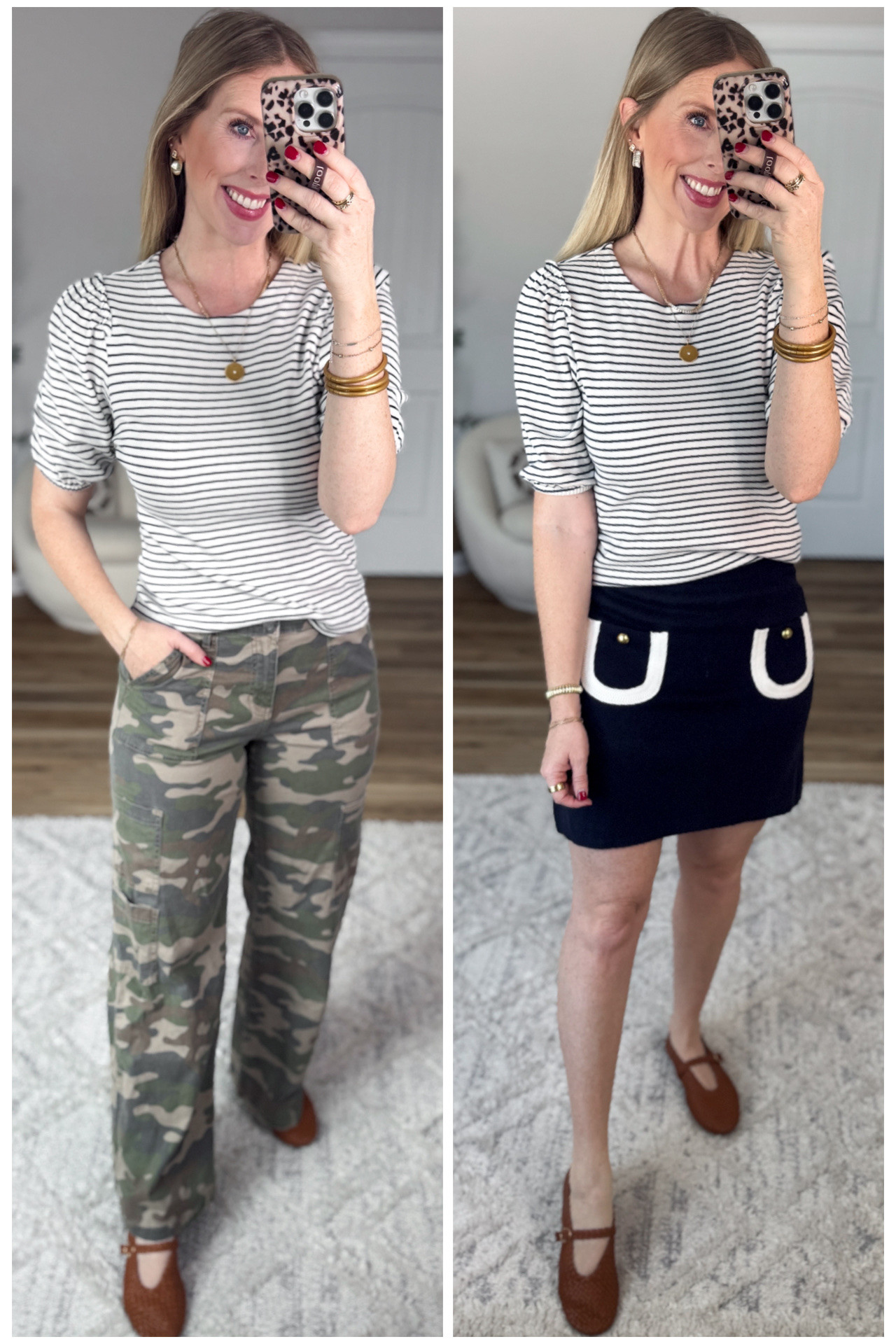 2 ways to wear this cute striped tee from Walmart! 

#LTKootd