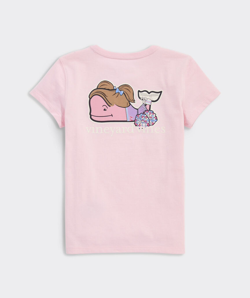 Girls' Glitter Cheerleader Whale Short-Sleeve Pocket Tee | vineyard vines