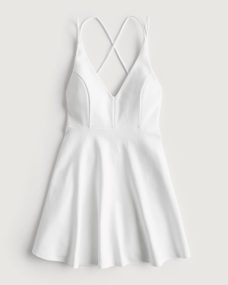 Ponte Skater Dress | Hollister (US)