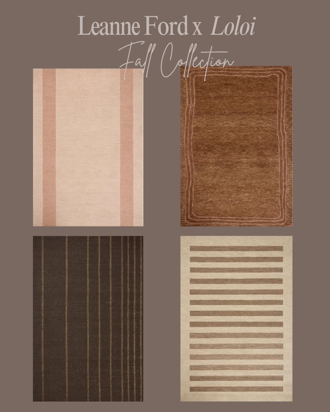 The new collection for Leanne Ford x Loloi! Perfection for fall!

#LTKFindsUnder100 #LTKHome #LTKSaleAlert