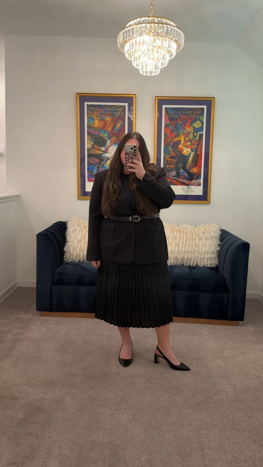Corporate outfit. Conference outfit. Pleated skirt. Work outfit. Blazer outfit. Belted blazer. Chic work outfit. Skirt work outfit

#LTKMidsize #LTKWorkwear #LTKgrwm