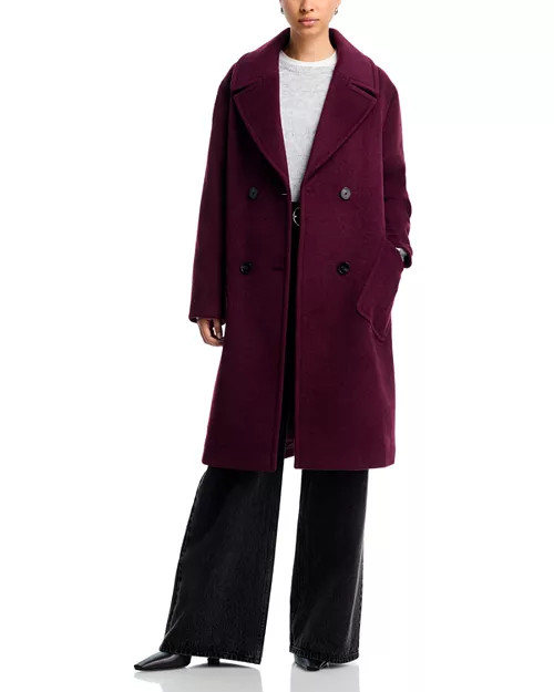 AQUA Double Breasted Coat - Exclusive  | Bloomingdale's AQUA Shop All | Bloomingdale's (US)