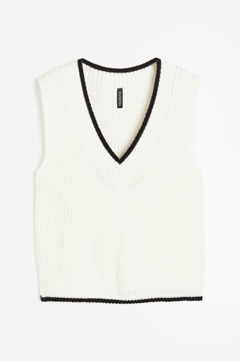 Sweater Vest - Cream - Ladies | H&M US | H&M (US + CA)