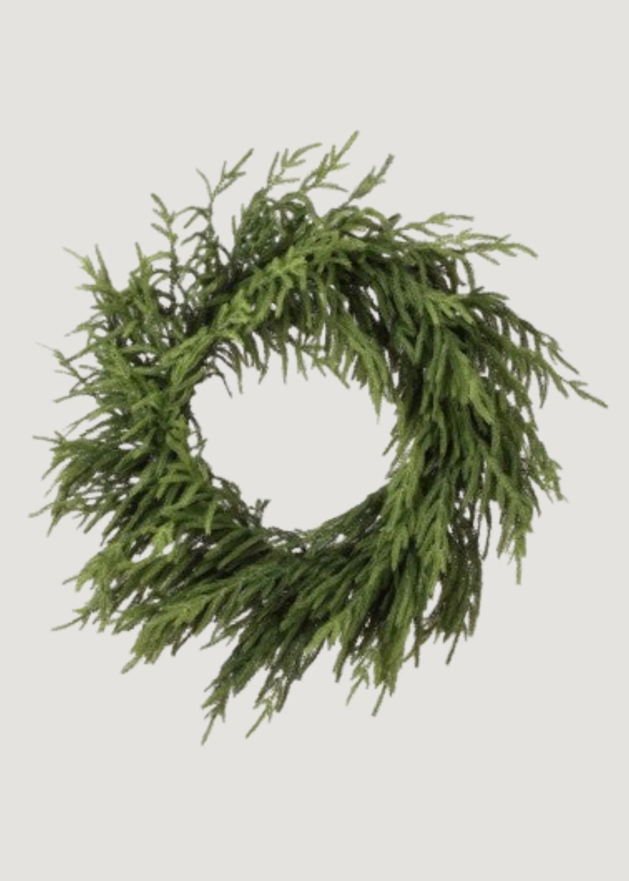 Afloral Norfolk Pine Large Real Touch Wreath - 30" | Afloral