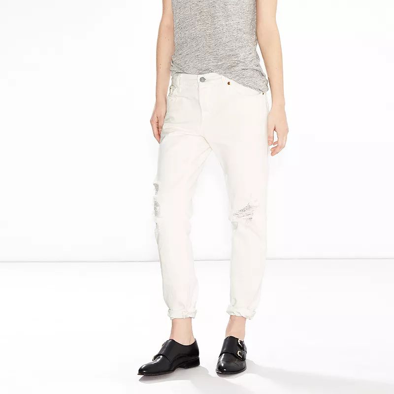Women's Levi's® 501® CT Boyfriend Jeans, Size: 00/24 Avg, White | Kohl's