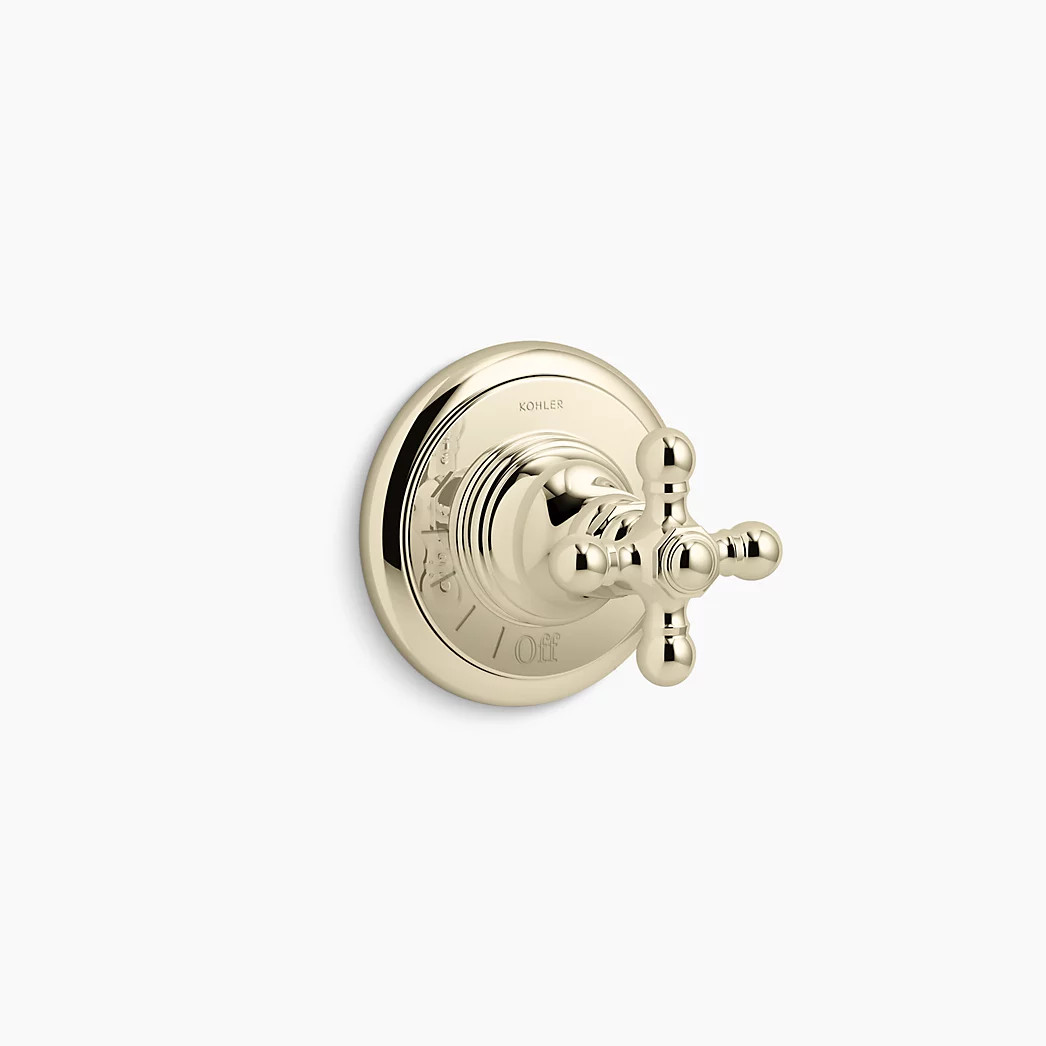MasterShower® volume control valve trim with cross handle | Kohler