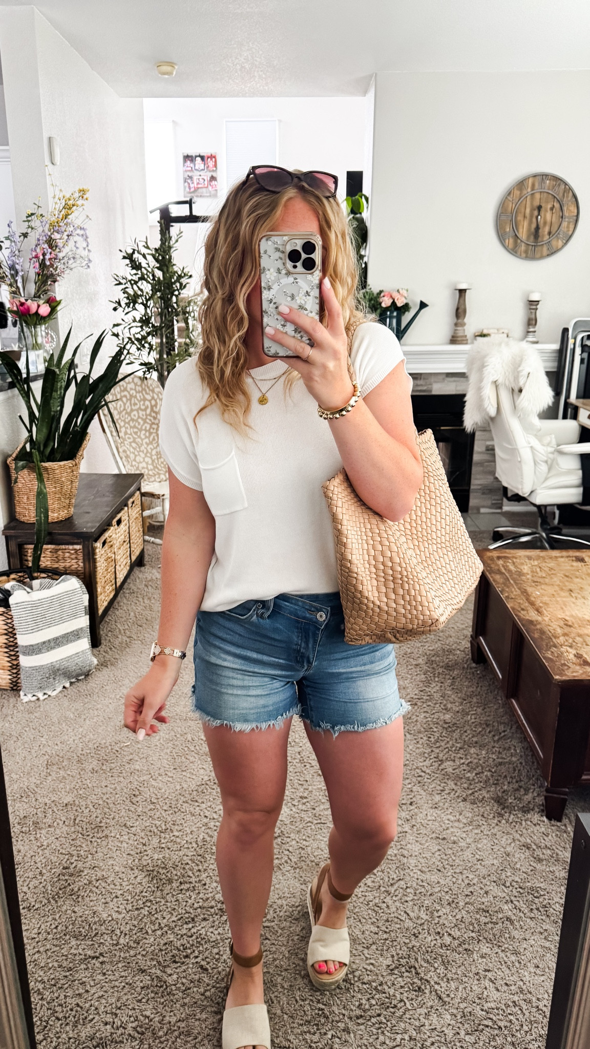 Summer ootd— white capped sleeve top with denim shorts, tote bag, and platform sandals 






Amazon outfits, summer outfit inspo, outfit ideas, casual outfits amazon, amazon outfits every day, spring outfits 2026, summer outfits

#LTKPetite #LTKootd #LTKSaleAlert