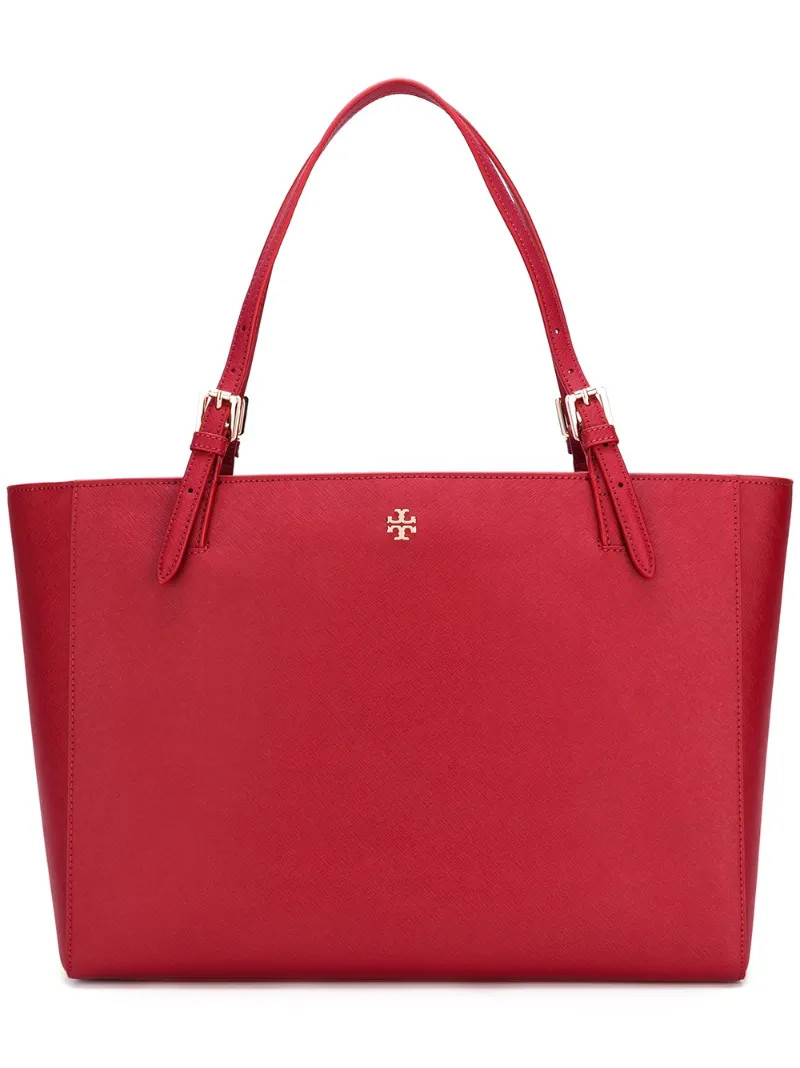 Tory Burch - large double handles tote - women - Leather - One Size, Red, Leather | FarFetch US