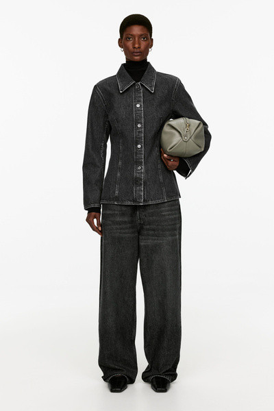 Tailliertes Jeanshemd – Verwaschenes Grau – Women – ARKET AT | Arket EU