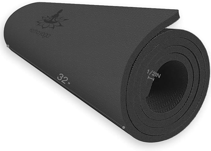 Hatha Yoga Extra Thick TPE Yoga Mat - 72"x 32" Thickness 1/2 Inch -Eco Friendly SGS Certified - W... | Amazon (US)