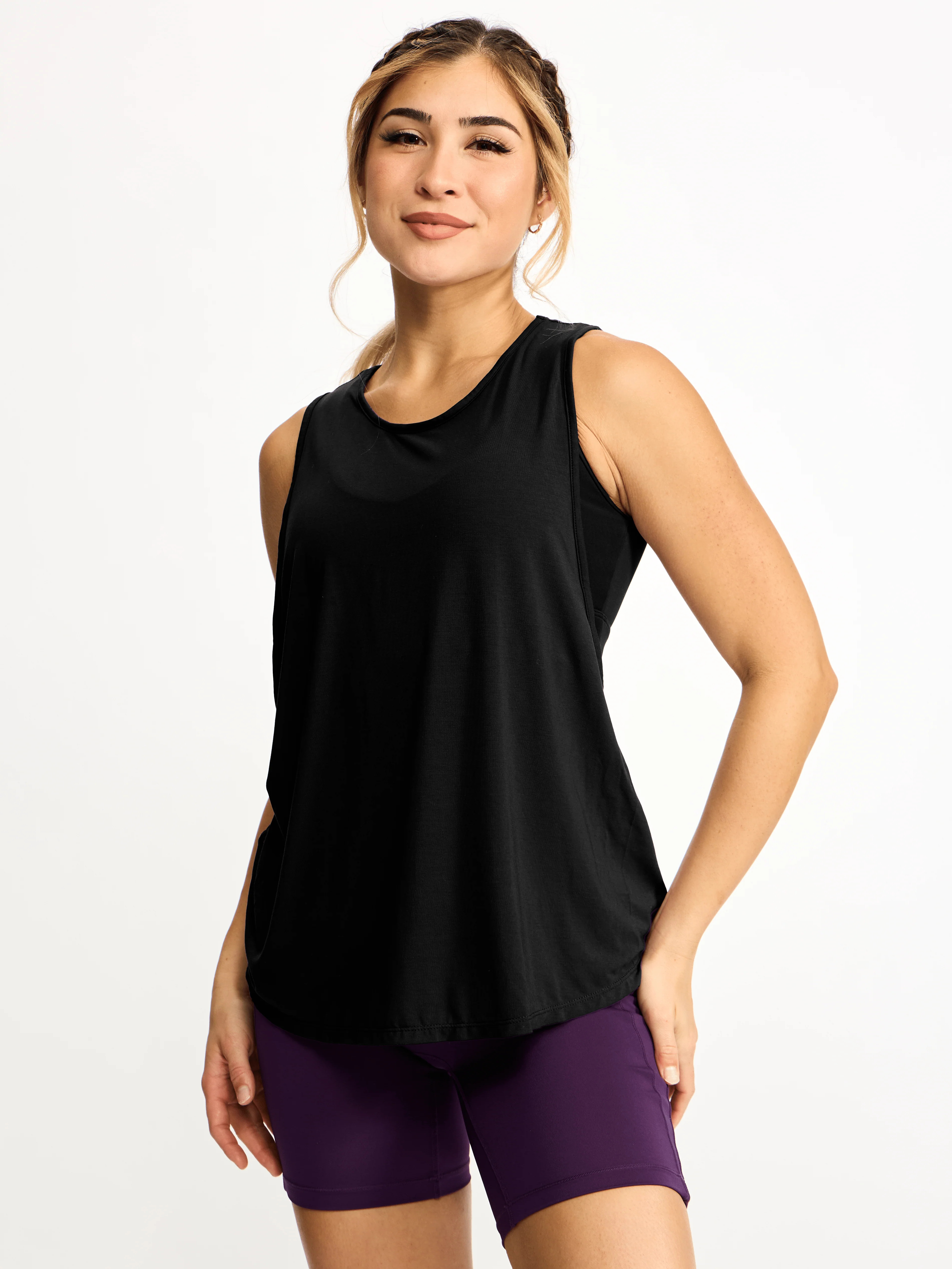 Halo Iris Tank - Onyx Black | Buffbunny Collection