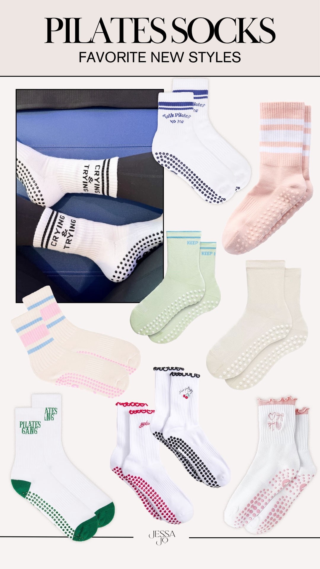 Pilates socks. Pilates must haves. Cute active socks. Grip socks for workouts  

#LTKActive #LTKootd #LTKfitnessgoals
