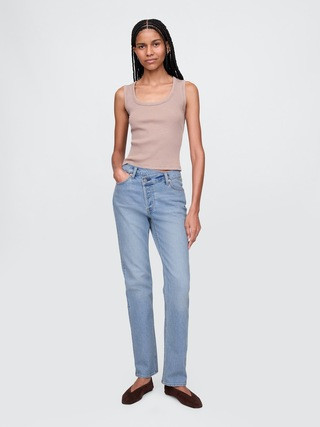 High Rise Crossover '90s Straight Jeans | Gap (US)