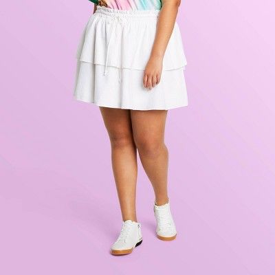 Women's High-Rise Ruffle Mini Skirt - Stoney Clover Lane x Target White | Target