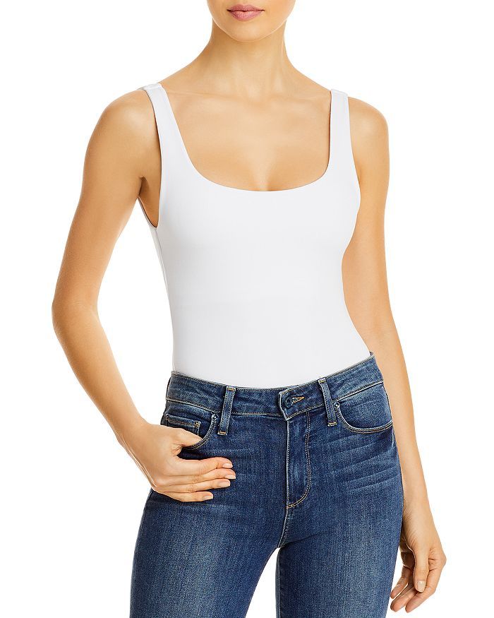 Good American Sleeveless Square Neck Tank Bodysuit Back to Results -  Women - Bloomingdale's | Bloomingdale's (US)