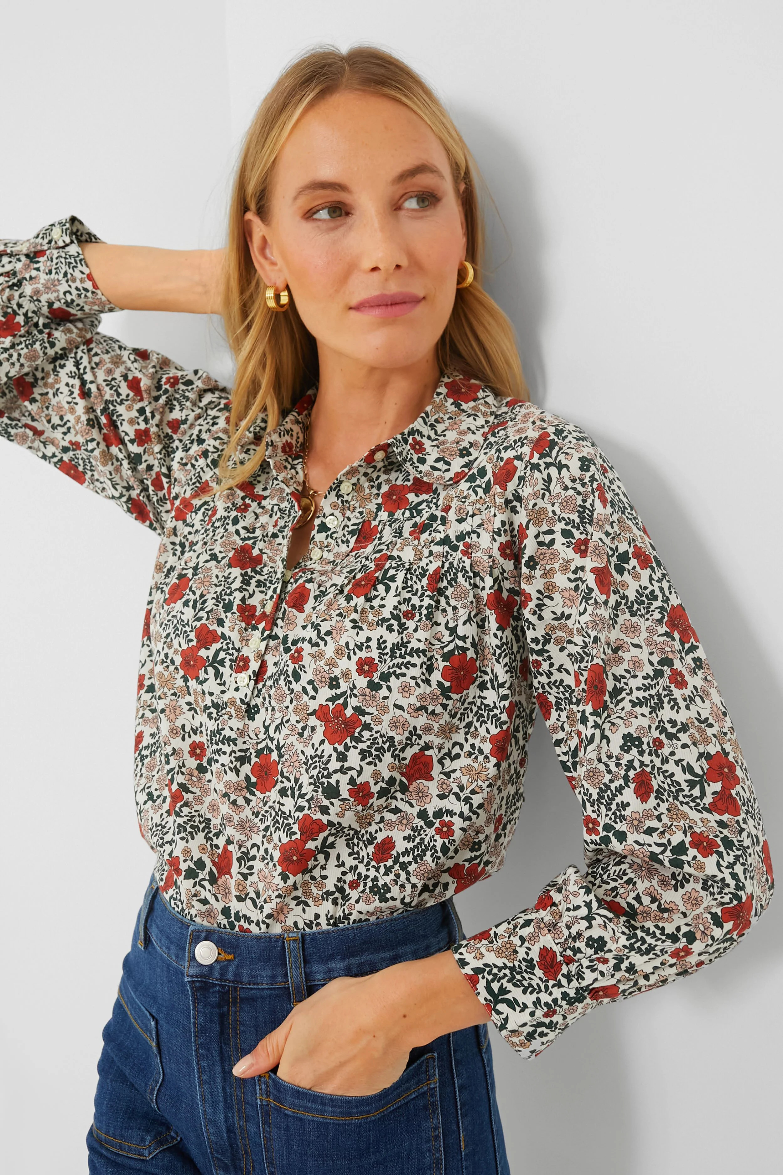 Cream Mesa Floral The Summit Top | Tuckernuck (US)