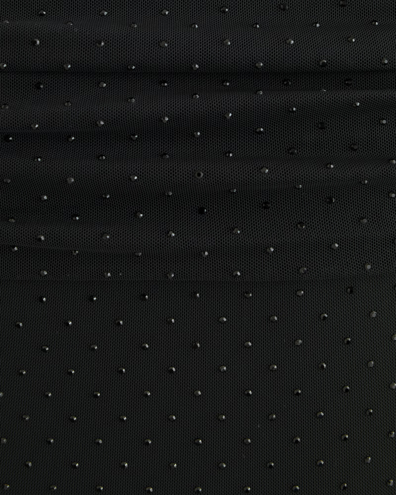 Off-The-Shoulder Rhinestone Maxi Dress | Abercrombie & Fitch (US)