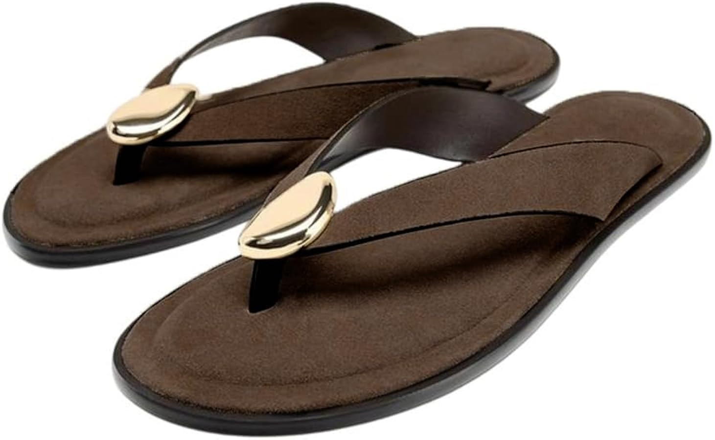 Womens Flat Sandals for Women Comfortable Flip Flops Slide Sandals Summer Beach Thong Sandals wit... | Amazon (US)