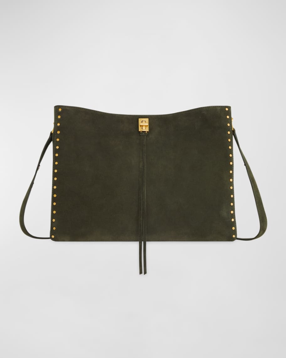 Rebecca Minkoff Darren Large Suede Shoulder Bag | Neiman Marcus