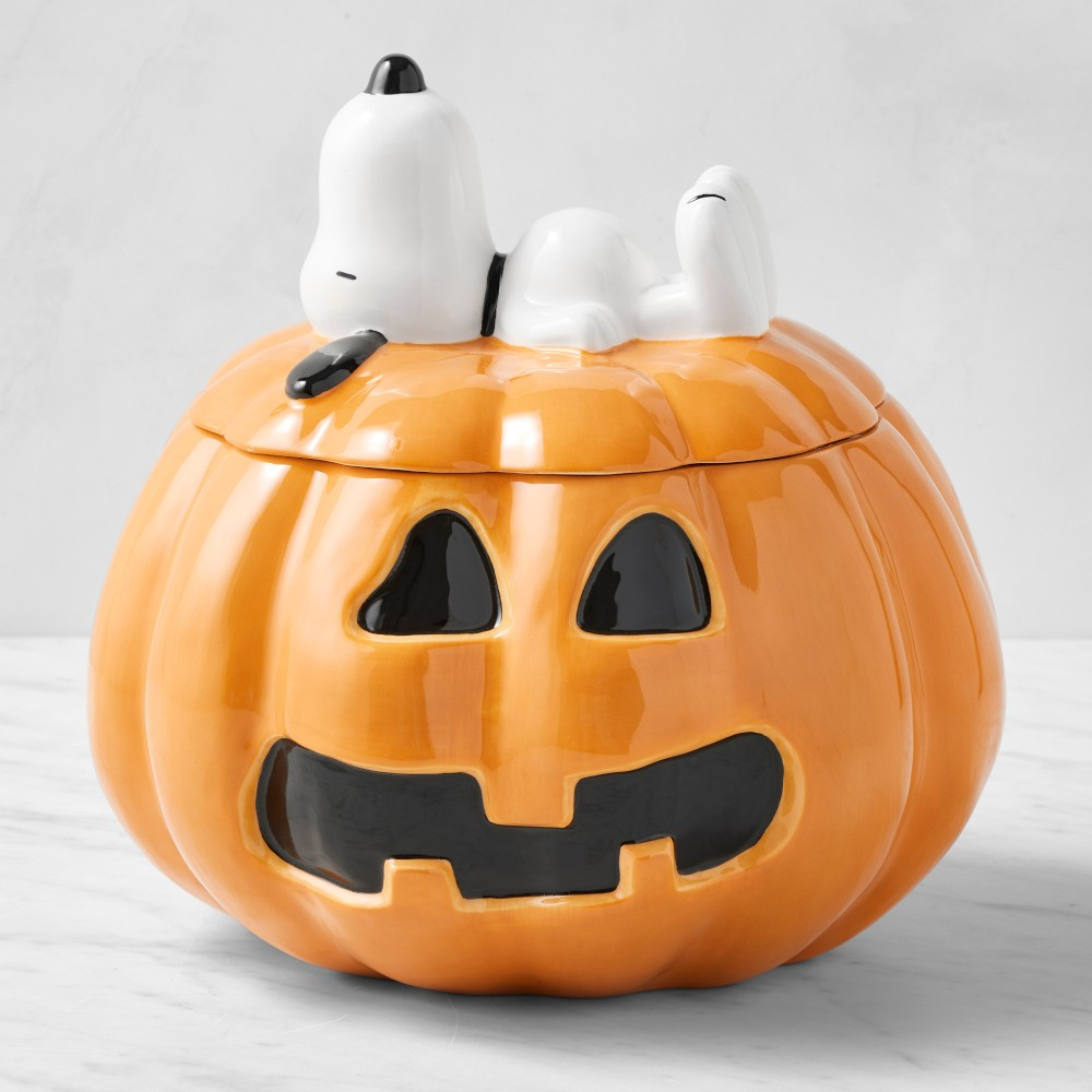 PEANUTS™ x Williams Sonoma Halloween Cookie Jar | Williams-Sonoma