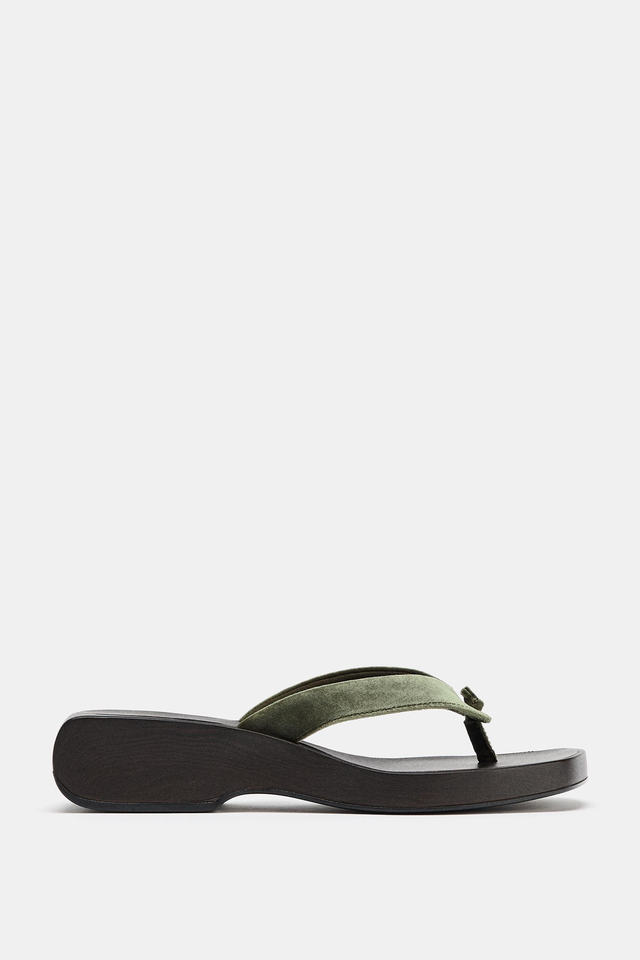 VELVET EFFECT WEDGE SANDALS | Zara US