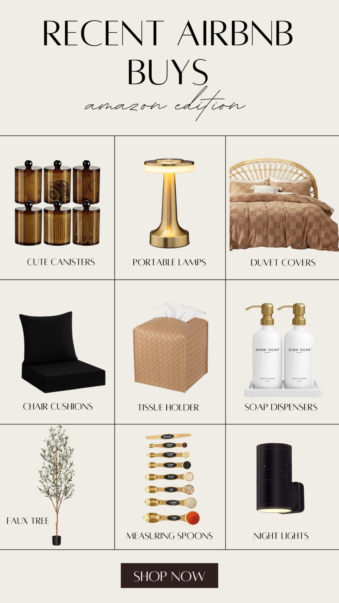 Sharing some of my recent favorite home finds! These neutral, trendy pieces have completely elevated my space. So happy with how everything has come together! #homedecor #interiordesign #neutralhome #homeinspo #trendythome #modernliving #cozyvibes #interiorstyling #homestyling #decorfinds #homeaccessories #neutralpalette #homefashion #stylishspaces #homedecorideas #designinspo #decorlover #minimalistdecor #livingroomgoals #homedecoration #shoppingforhome"

#LTKHome #LTKStyleTip #LTKFindsUnder100