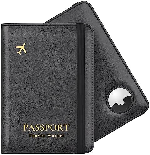 Stouchi AirTag Passport Holder, Slim Passport Holder Family with Airtag Slot, RFID Passport Walle... | Amazon (US)