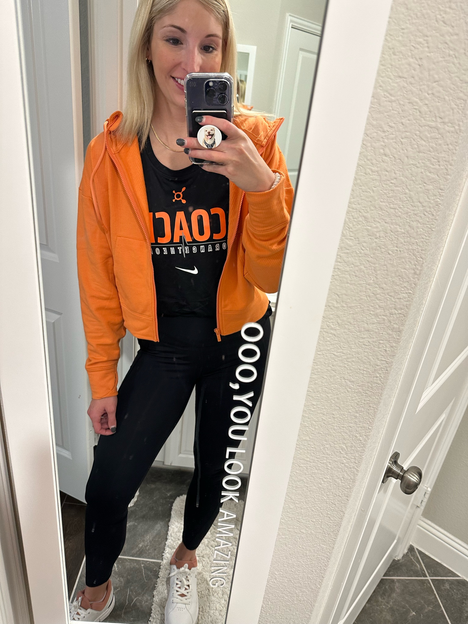 ✨COACH VIBES✨
The comfiest orange sweater perfect for any OTF super fan like me 🧡🍊

#LTKunder50 #LTKFind #LTKfit
