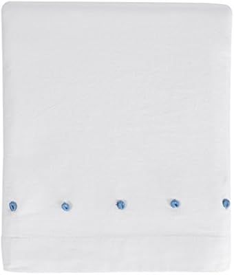 Hello Spud - Crib Skirt French Knot Blue - Cotton - 15 Inch Drop | Amazon (US)