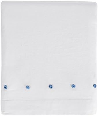 Hello Spud - Crib Skirt French Knot Blue - Cotton - 15 Inch Drop | Amazon (US)