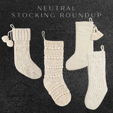 Neutral Christmas stockings I’m loving + purchased this year! 
I love these creamy knots, they are all so beautiful and ready for your holiday mantle! 

#LTKsalealert #LTKHoliday #LTKSeasonal