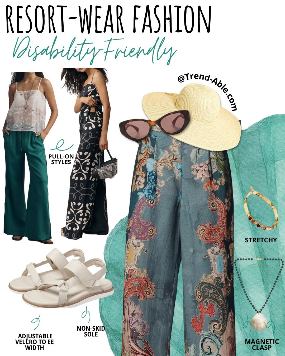 Get Some Sun in Style & With No Worries. Pull-on adaptive style breezy prints, maxis, linen, & easy on jewelry for your resort vacay or summer ready. Afo-friendly 

#Adaptive #Pullonstyle #Resortwear #Afofriendly #CMTfriendly #Maxidresses #Over40Style

#LTKActive #LTKSeasonal #LTKTravel