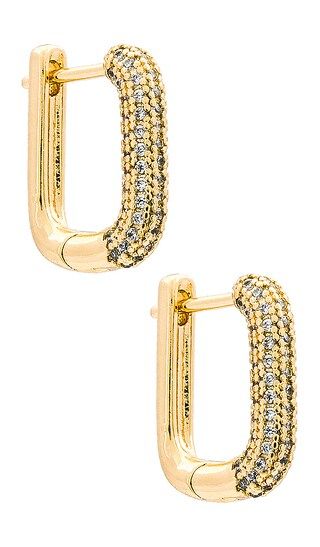 Paved Huggies in Gold | Revolve Clothing (Global)