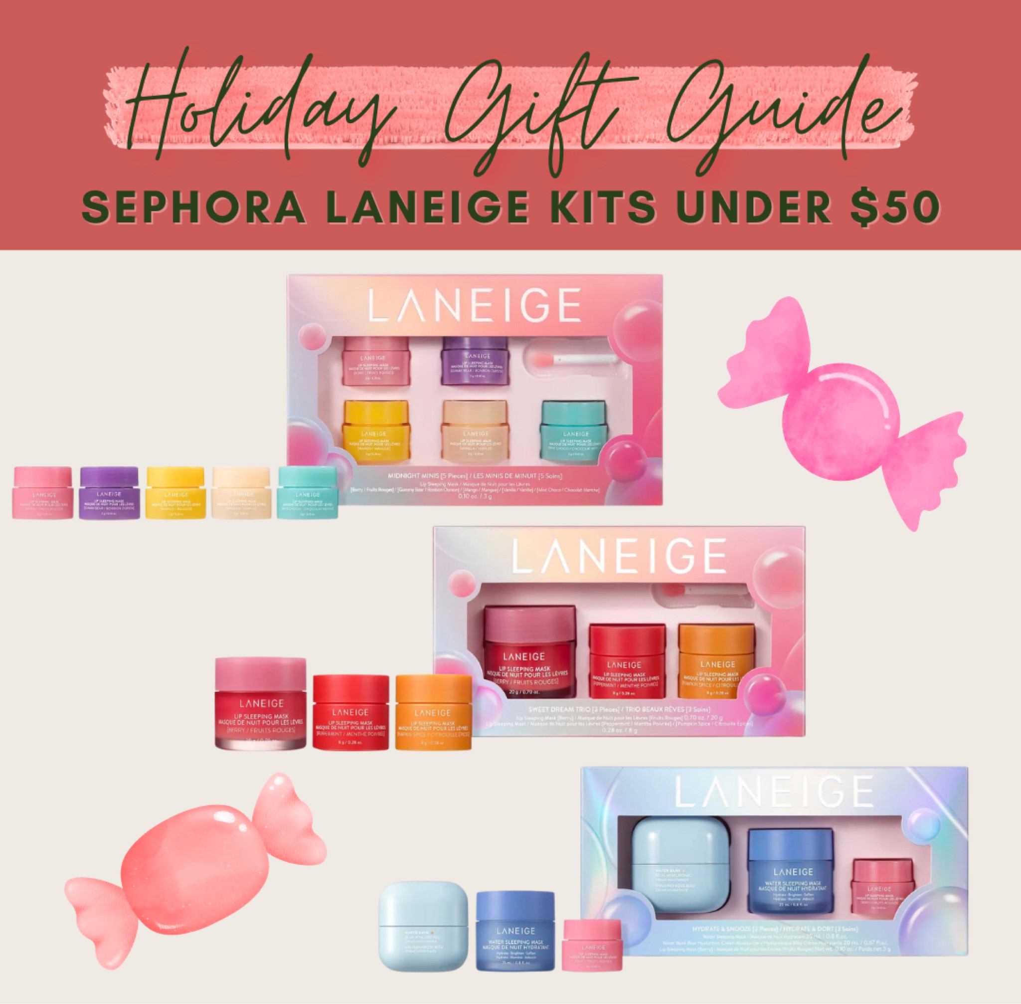 Sephora Laneige kits under $50!

Gift guide, beauty favorites, makeup, skincare, hair care, holiday season, lip care

#LTKbeauty #LTKunder50 #LTKSeasonal