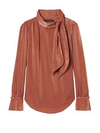 Tie-Neck Blouse | Banana Republic US