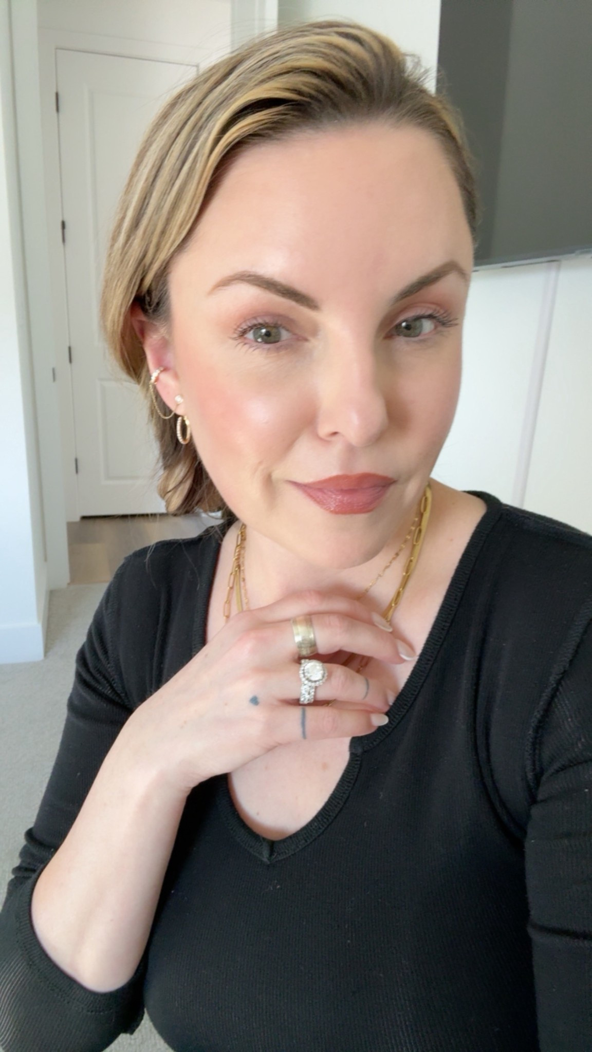My typical everyday makeup look lately.
Soft skin, natural definition, and products that make my skin look healthy instead of heavy. I am wearing the same product on my eyes and cheeks  

I linked everything I’m wearing here because I get asked constantly what’s on my face when I do this kind of look.

#LTKBeauty #LTKspring #LTKOver40