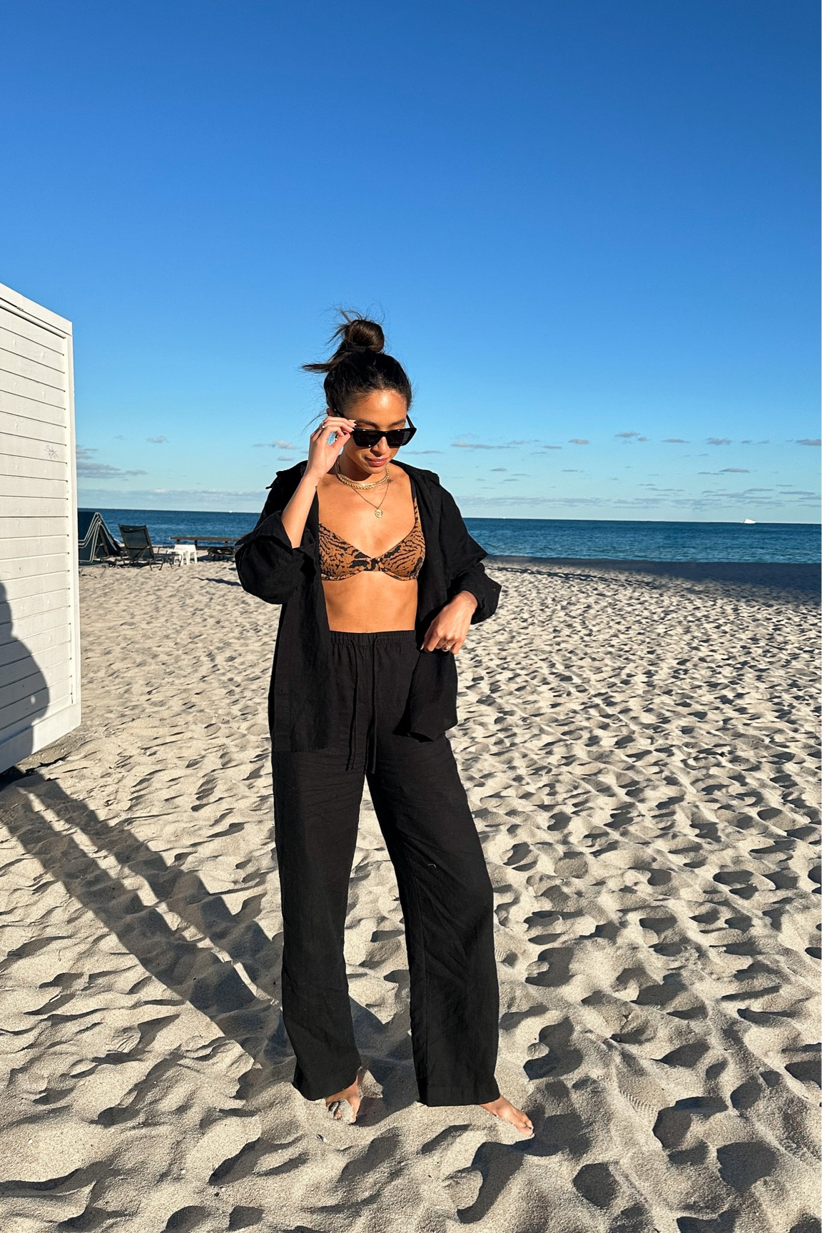 Vacation outfit! Medium linen shirt, Small long linen pants - on sale + extra 20% off with code AFNENA

#LTKstyletip #LTKswim #LTKsalealert