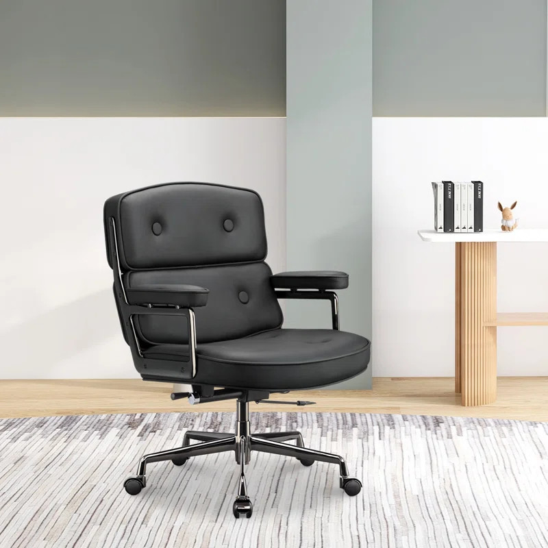 Genuine Leather Executive Chair | Wayfair Professional