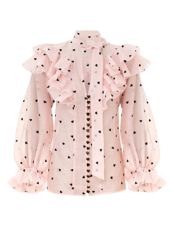 Crush Embroidered Blouse | ZIMMERMANN (US, CA, EU, MENA)