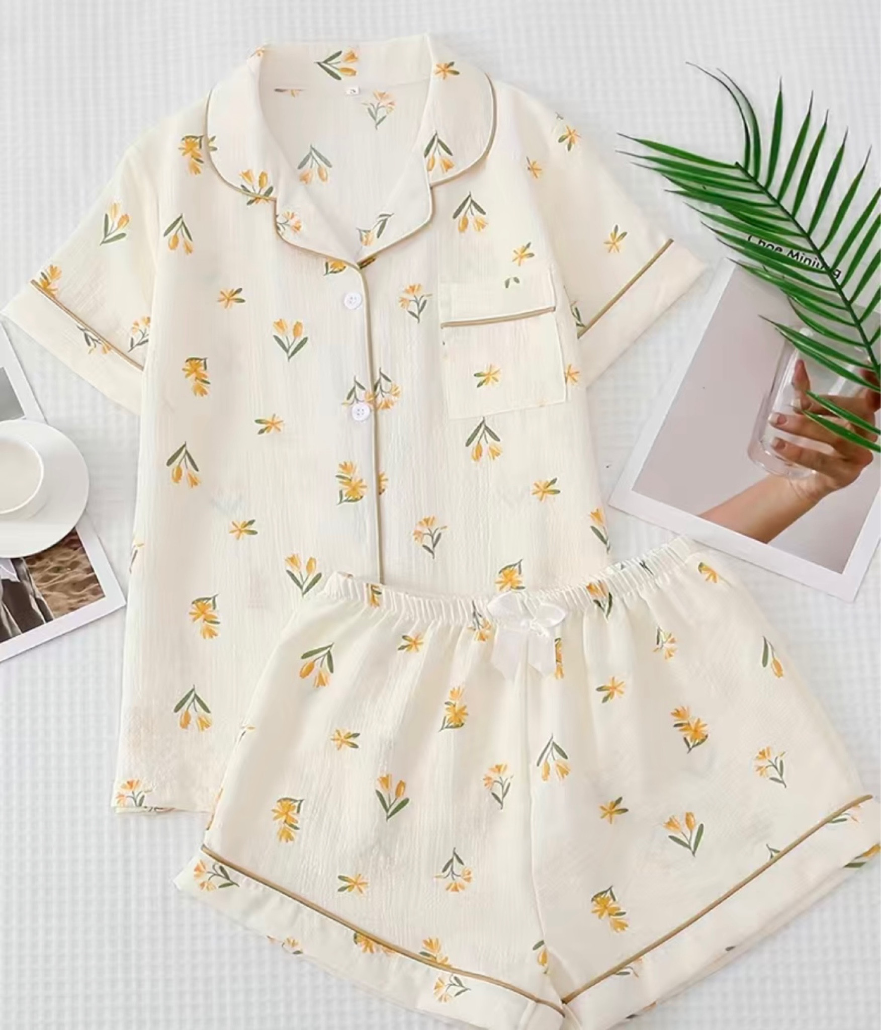 my favorite yellow floral pjs 

#LTKstyletip #LTKSale #LTKFind
