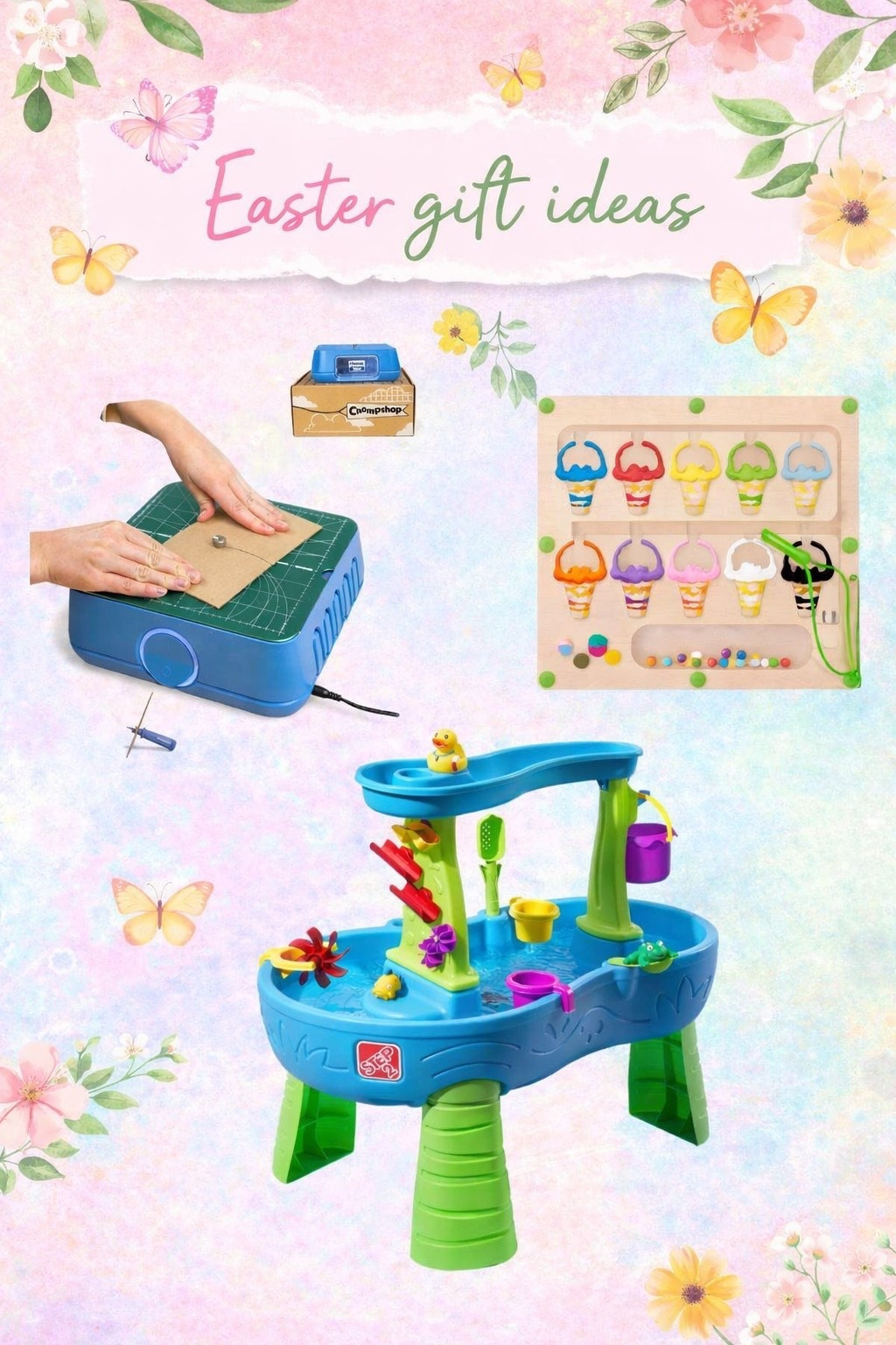 Easter basket gift ideas!!! For kids! 

Water table, magnetic maze, chomp saw for kids. Great Montessori and STEM gifts for kids! 

#liketkit #LTKKids #LTKSeasonal
